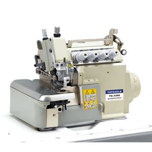 TN-5200T(D) kouche sou vant Super gwo vitès (kontini kondui) varyasyon an tèt nouriti Overlock machin a koud